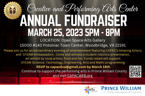 Creative and Performing Arts Center: Annual Fundraiser - March 25