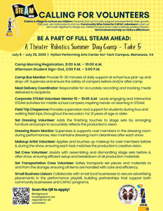 CALLING FOR VOLUNTEERS